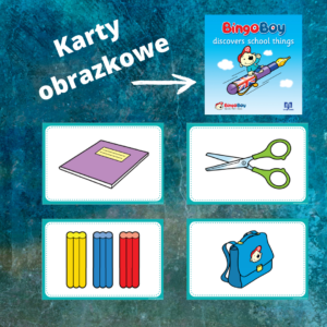 SCHOOL THINGS 24 kolorowe karty obrazkowe