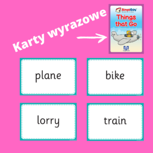 THINGS THAT GO karty wyrazowe