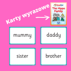 THE HIPPO FAMILY karty wyrazowe