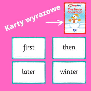 THE FUNNY SNOWMAN karty wyrazowe